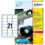 Printer labels Avery Hvid 20 Ark 63,5 x 38,1 mm (5 enheder) #2