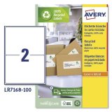 Printer labels Avery LR7168 Hvid 100 Ark 199,6 x 143,5 mm (5 enheder) #2