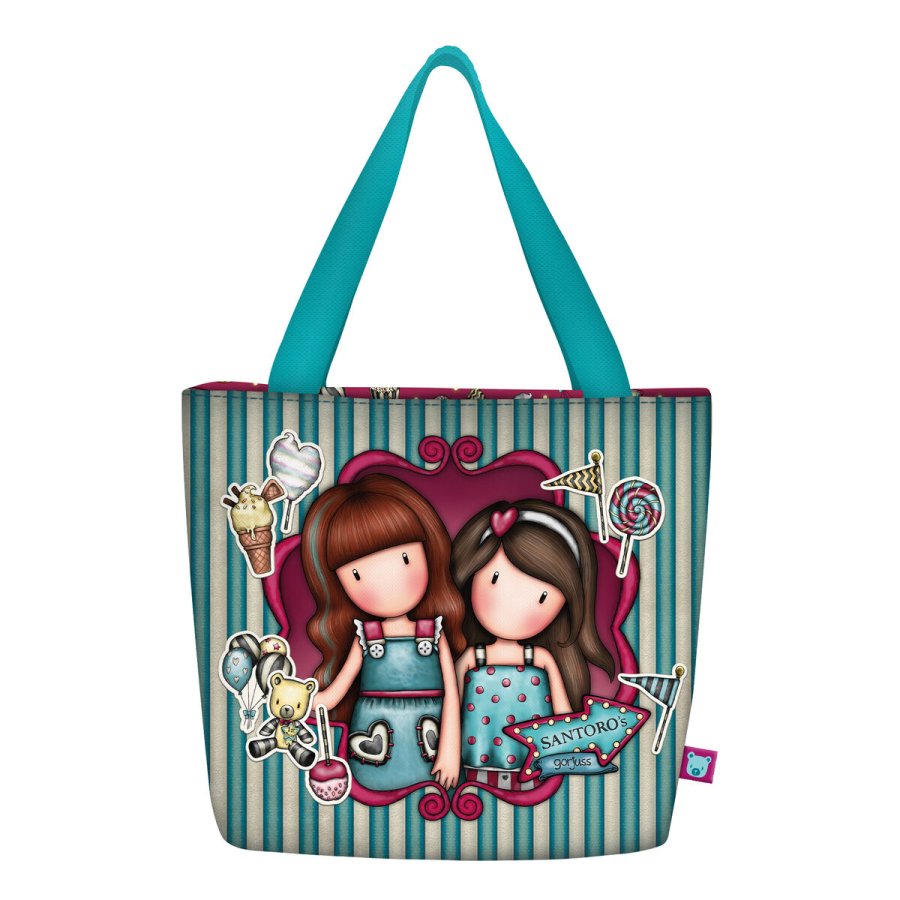 Kletaske Gorjuss Fireworks Rdbrun 24 x 29 x 10 cm Madkasse med tilbehr #1
