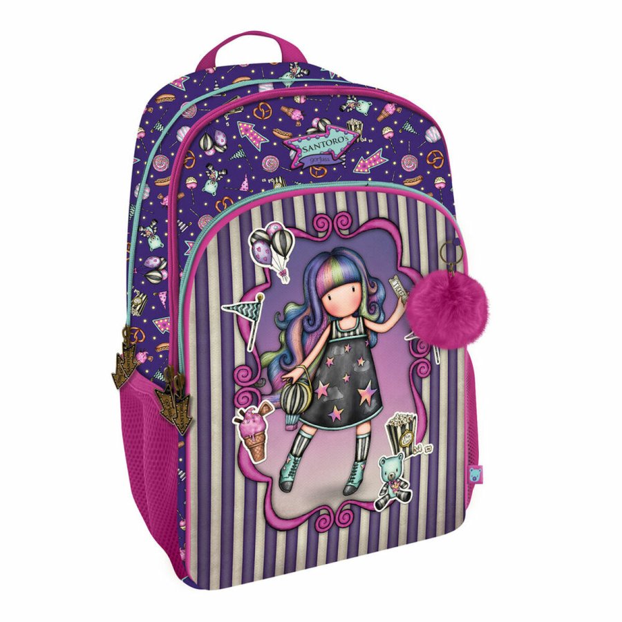 Skoletaske Gorjuss Up and away Lilla 29 x 45 x 17 cm #1