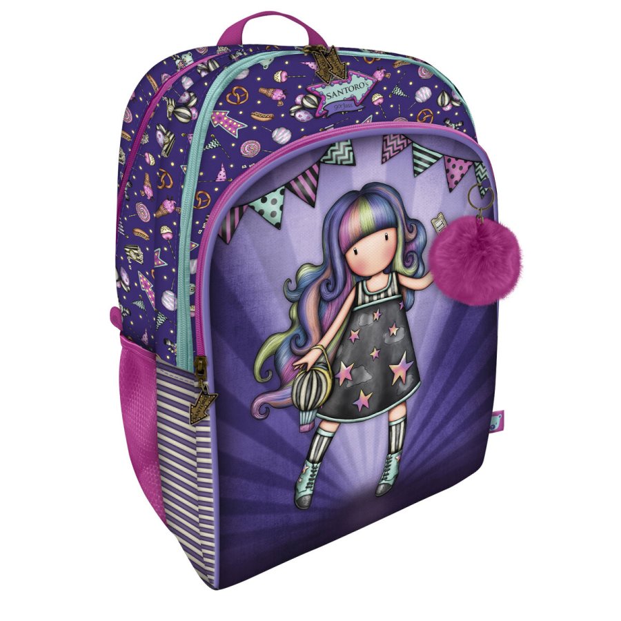 Skoletaske Gorjuss Up and away Lilla 34.5 x 43.5 x 22 cm #1