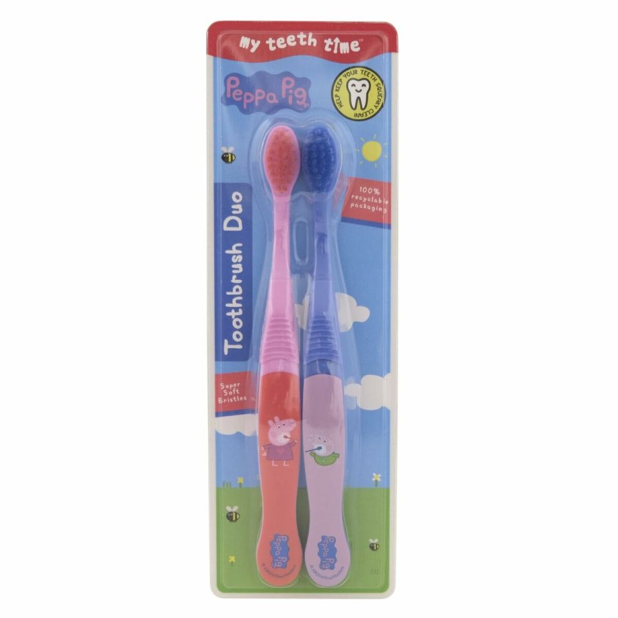 Tandbrste til Brn Peppa Pig Pink Bl (2 enheder) #1