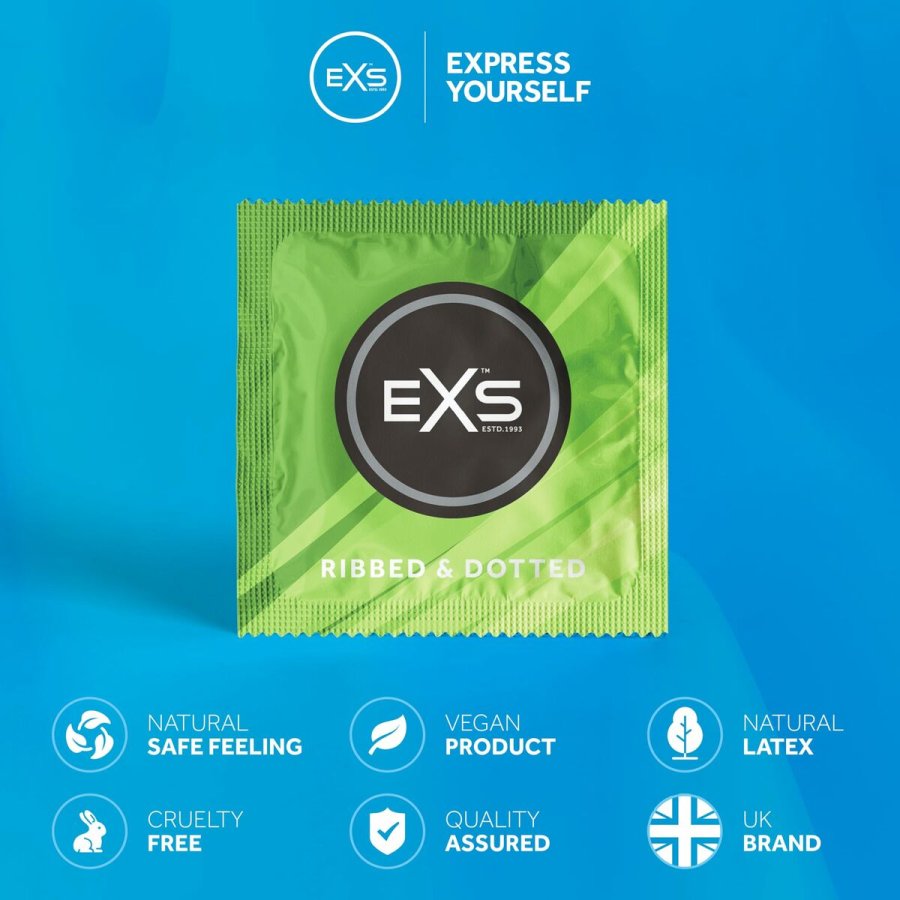 Kondomer EXS Ribbed 12 enheder #3