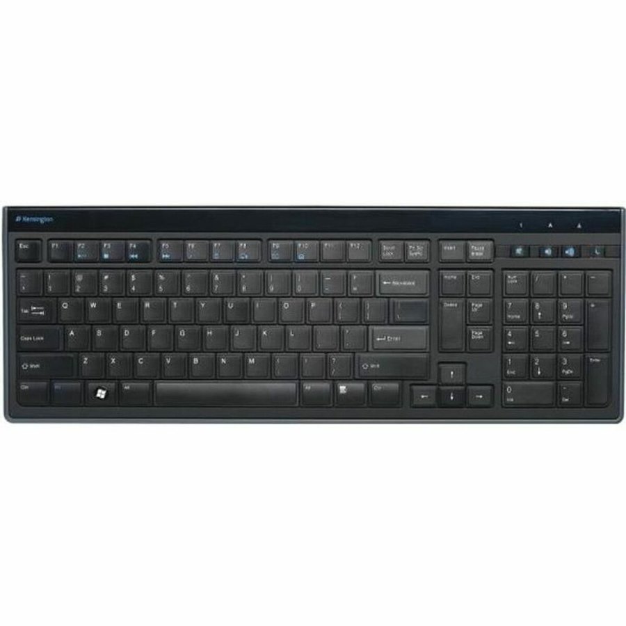 Tastatur Kensington Advance Fit AZERTY Sort Mat bagp� Fransk AZERTY #1