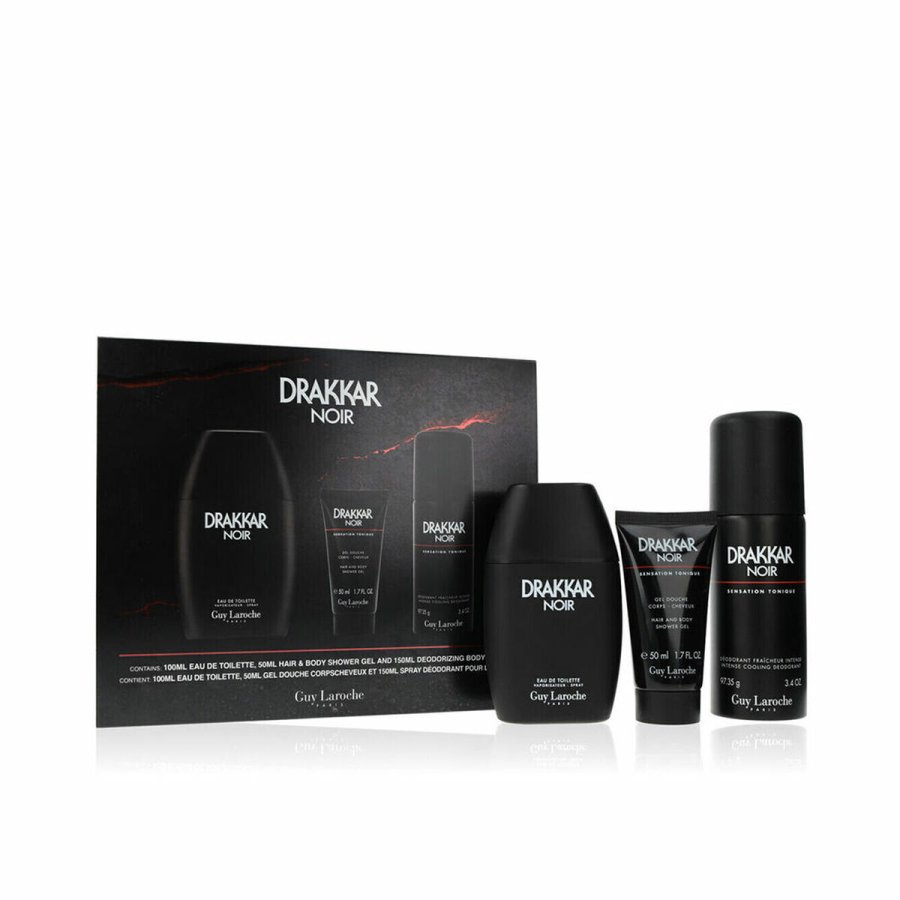 Parfume st til mnd Guy Laroche DRAKKAR NOIR EDT 3 Dele #1