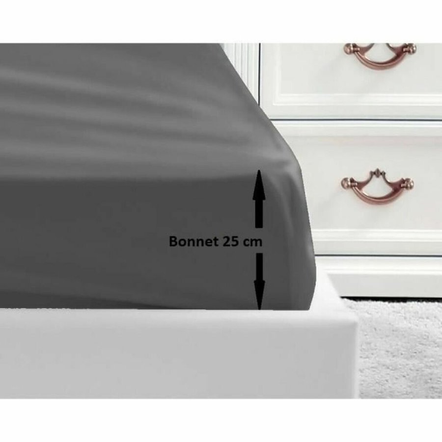 bundplastik Lovely Home Gr Mrkegr Dobbelt seng 160 x 200 cm #1