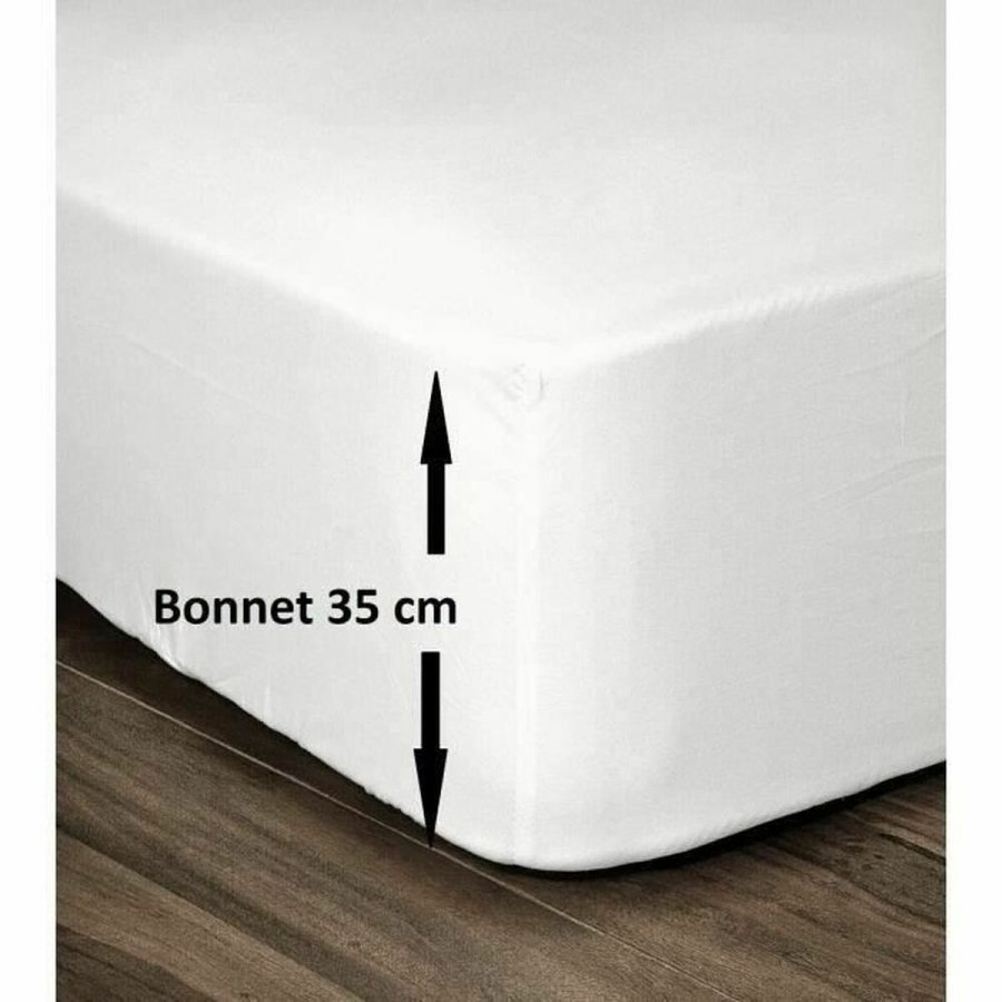 bundplastik Lovely Home Hvid Dobbelt seng 160 x 200 cm 100% bomuld #2