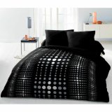Dynebetrk st HOME LINGE PASSION Steevy Sort Gr Dobbelt seng 220 x 240 cm #1