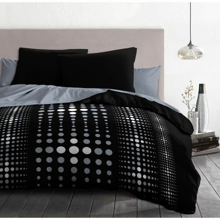 Dynebetrk st HOME LINGE PASSION Steevy Sort Gr Dobbelt seng 220 x 240 cm #5