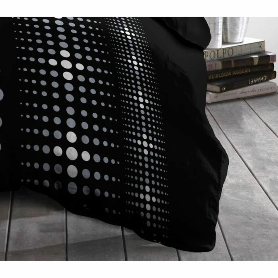 Dynebetrk st HOME LINGE PASSION Steevy Sort Gr Dobbelt seng 220 x 240 cm #9