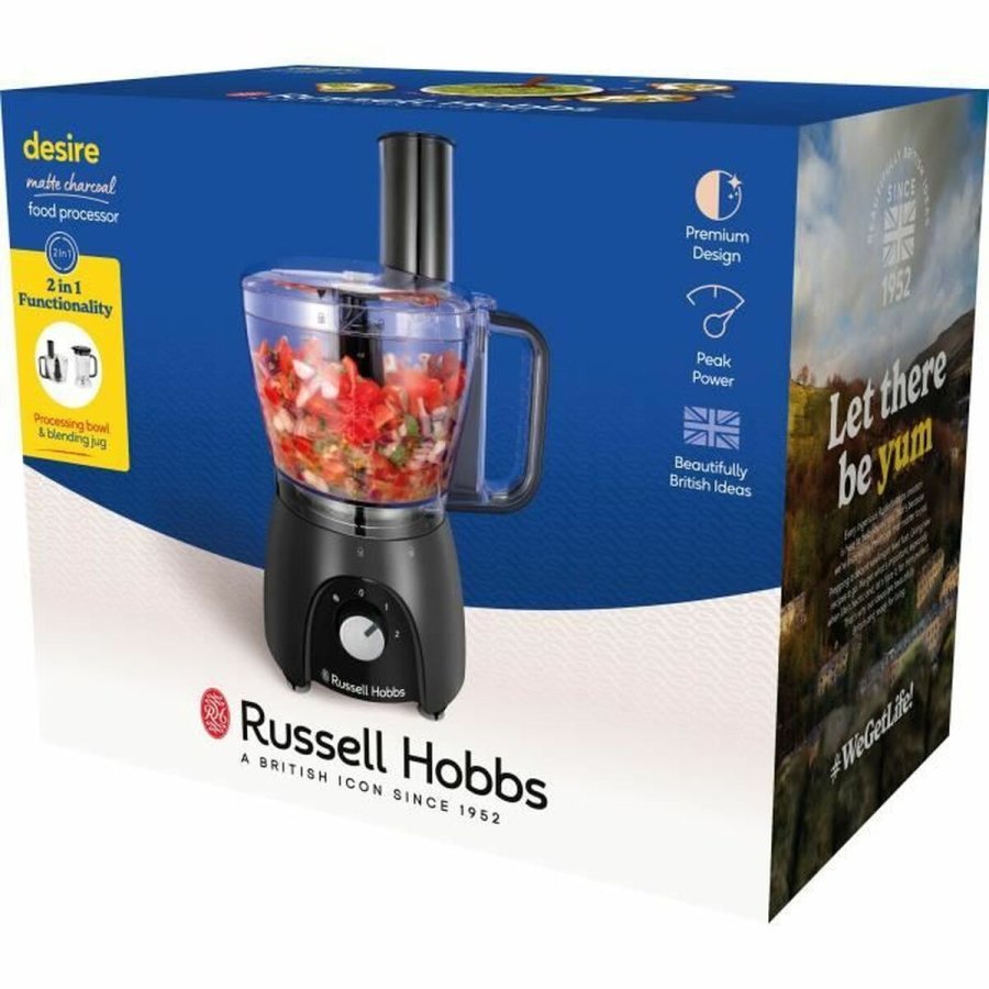 Foodprocessor Russell Hobbs Desire Matte Charcoal Sort 600 W #3