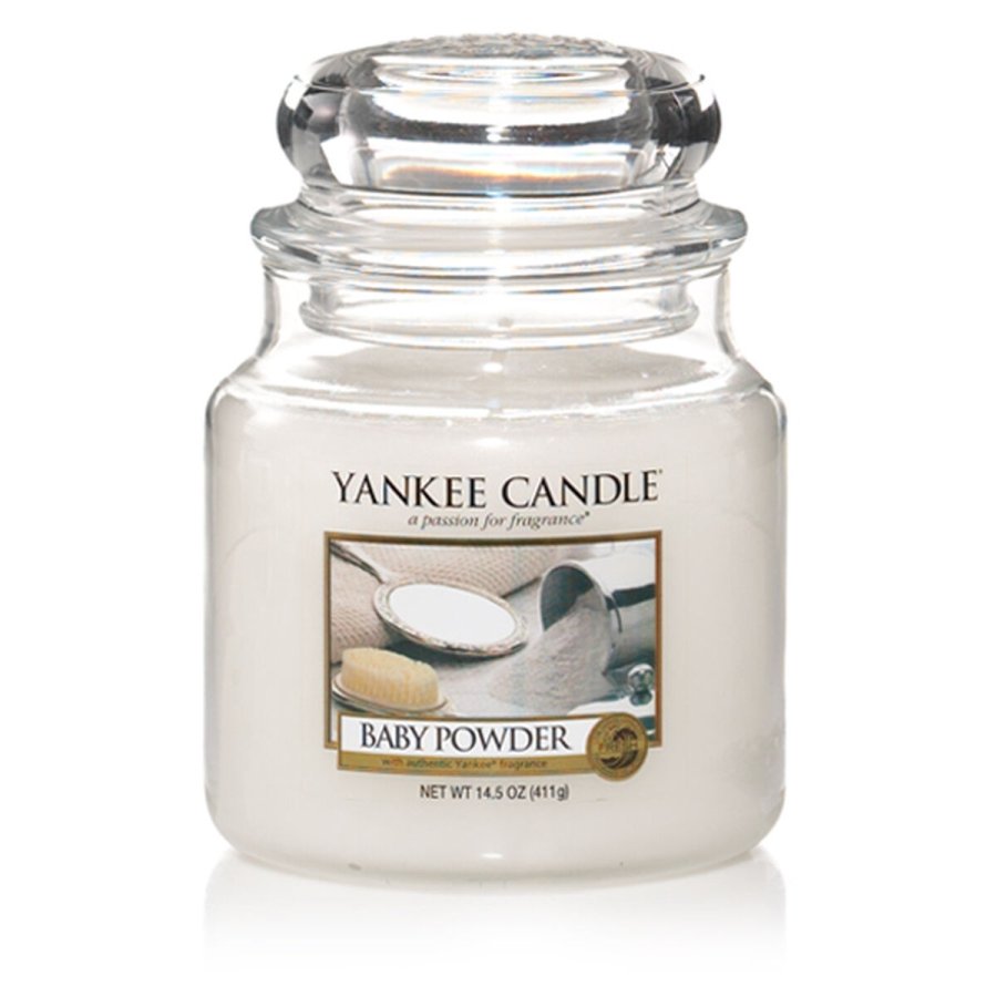 Duftlys Yankee Candle Classic Medium Jar Candles Talkumpulver 411 g #1