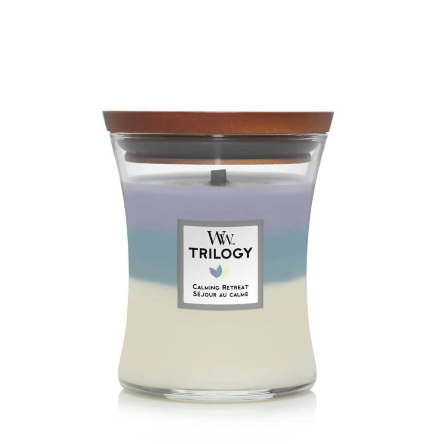 Duftlys Woodwick Trilogy Medium Calming Retreat #1