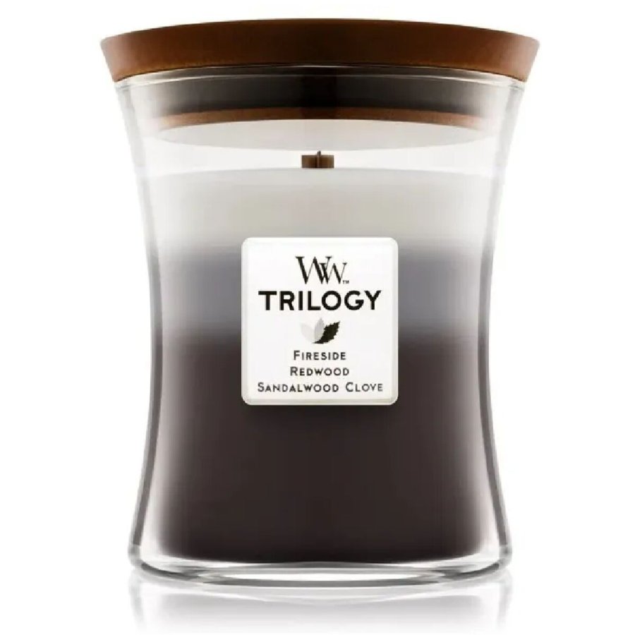 Duftlys Woodwick Trilogy Medium Warm Woods #1