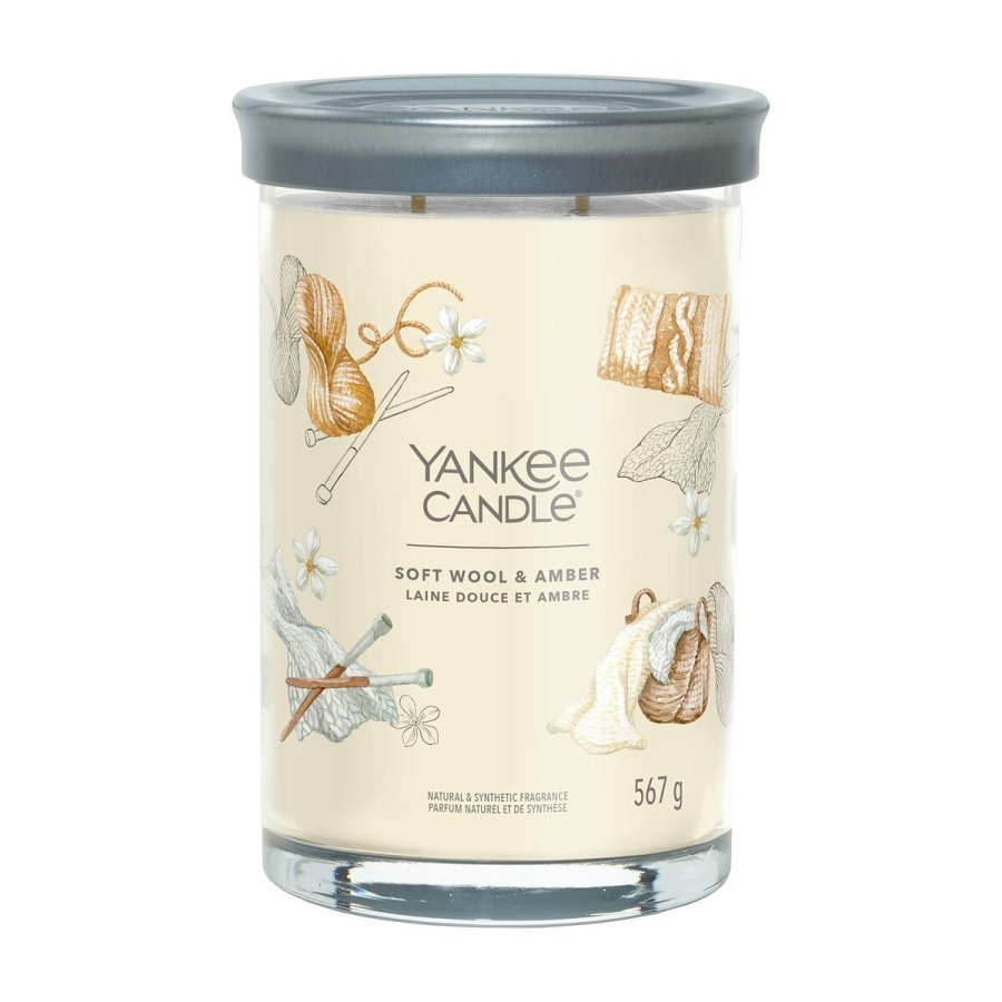 Duftlys Yankee Candle 567 g Wool & Amber #1