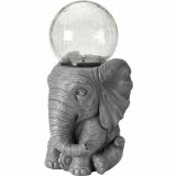 Solcellelampe elephant Hvid #1
