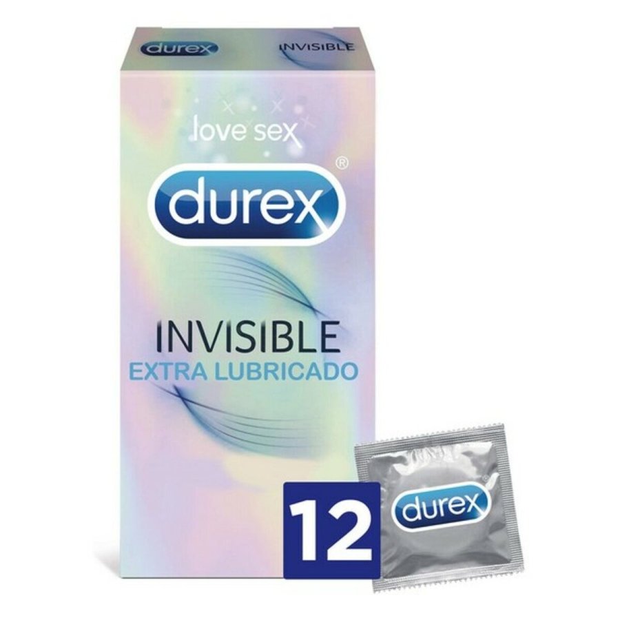 Usynlige, ekstra sm�rende Kondomer Durex 5052197049169 24 enheder (12 uds) #1