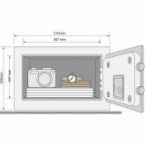 Pengeskab med elektronisk ls Yale YSG/200/DB2 20 x 31 x 20 cm 8,6 L Sort #11