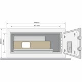 Pengeskab med elektronisk ls Yale YLG/200/DB2 24 L 20 x 43 x 35 cm Sort #5
