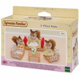 Tilbehr til dukkehus Sylvanian Families Sofa + 2 Armchairs + Table #1