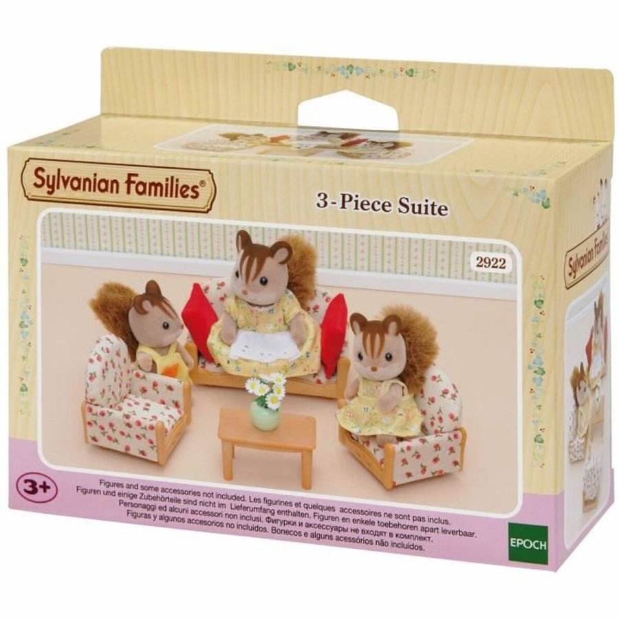 Tilbehr til dukkehus Sylvanian Families Sofa + 2 Armchairs + Table #1