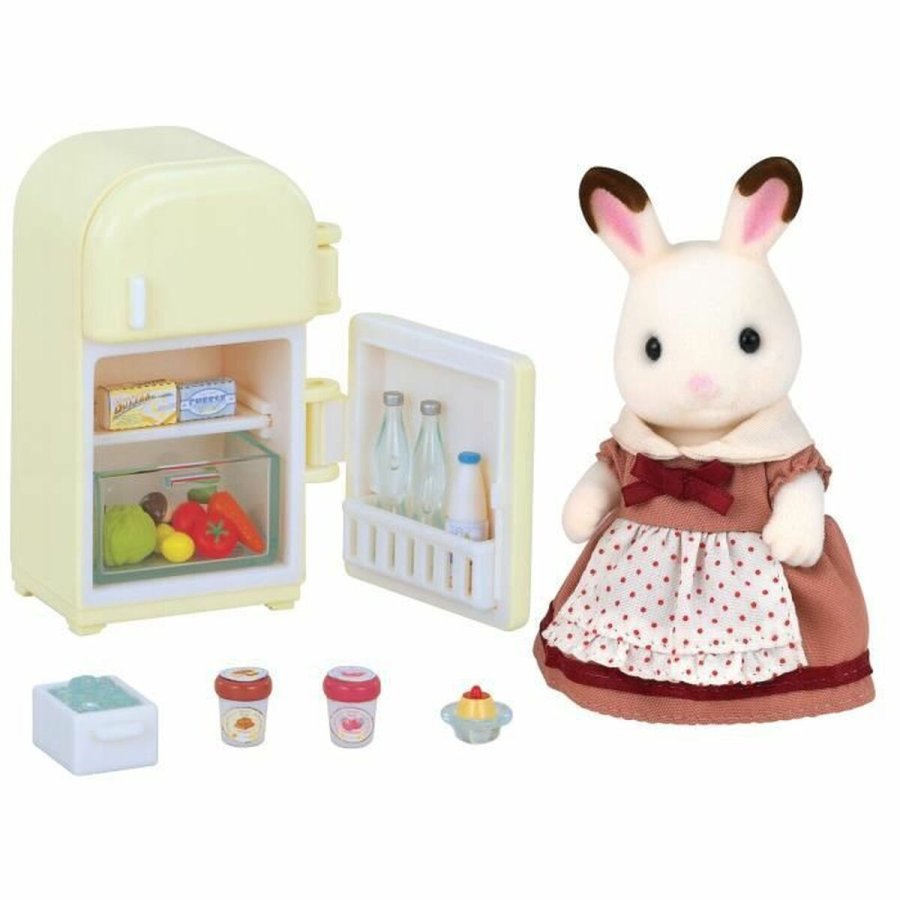 Action Figurer Sylvanian Families Mom Rabbit Chocolate / Refrigerator #1