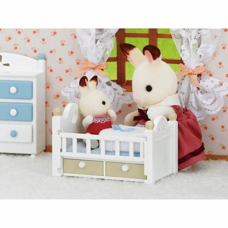 Action Figurer Sylvanian Families Baby Rabbit Chocolate Bed #3