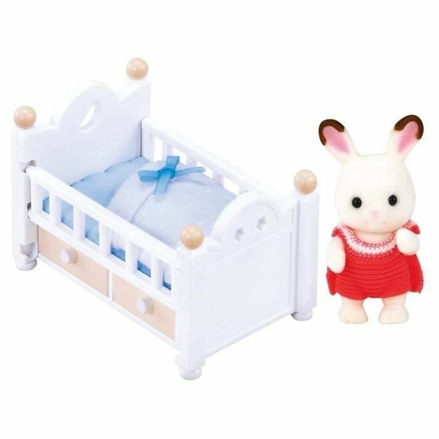 Action Figurer Sylvanian Families Baby Rabbit Chocolate Bed #2