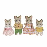 Action Figurer Sylvanian Families Striped Cat Family #3