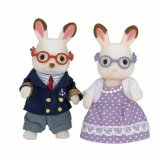 Action Figurer Sylvanian Families 5190 Grandparents Rabbit Chocolate #2