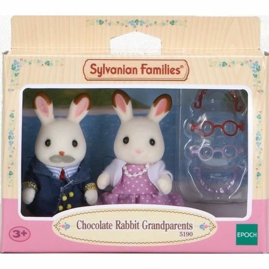 Action Figurer Sylvanian Families 5190 Grandparents Rabbit Chocolate #3