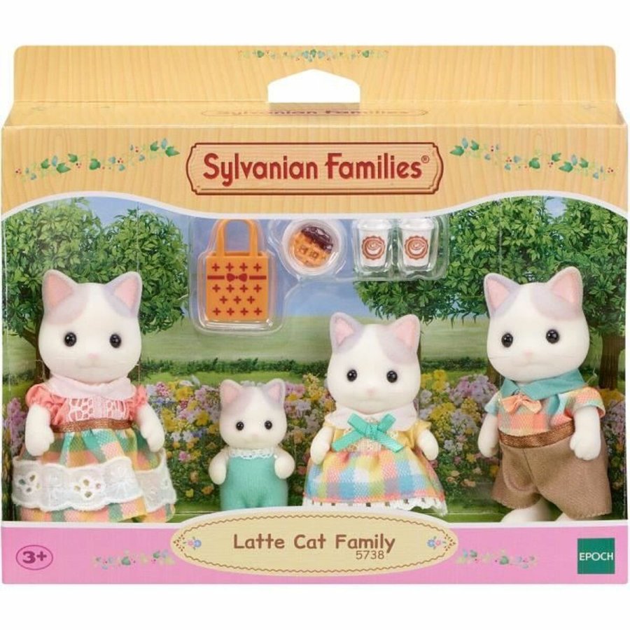 Tilbehr til dukkehus Sylvanian Families 5738 Latte Cat Family #2