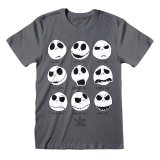 Unisex Kortrmet T-shirt The Nightmare Before Christmas Many Faces Mrkegr #1