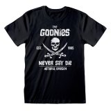 Kortrmet T-shirt The Goonies Never Say Die Sort Unisex #1