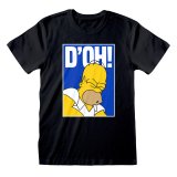 Unisex Kort�rmet T-shirt The Simpsons Doh Sort #1