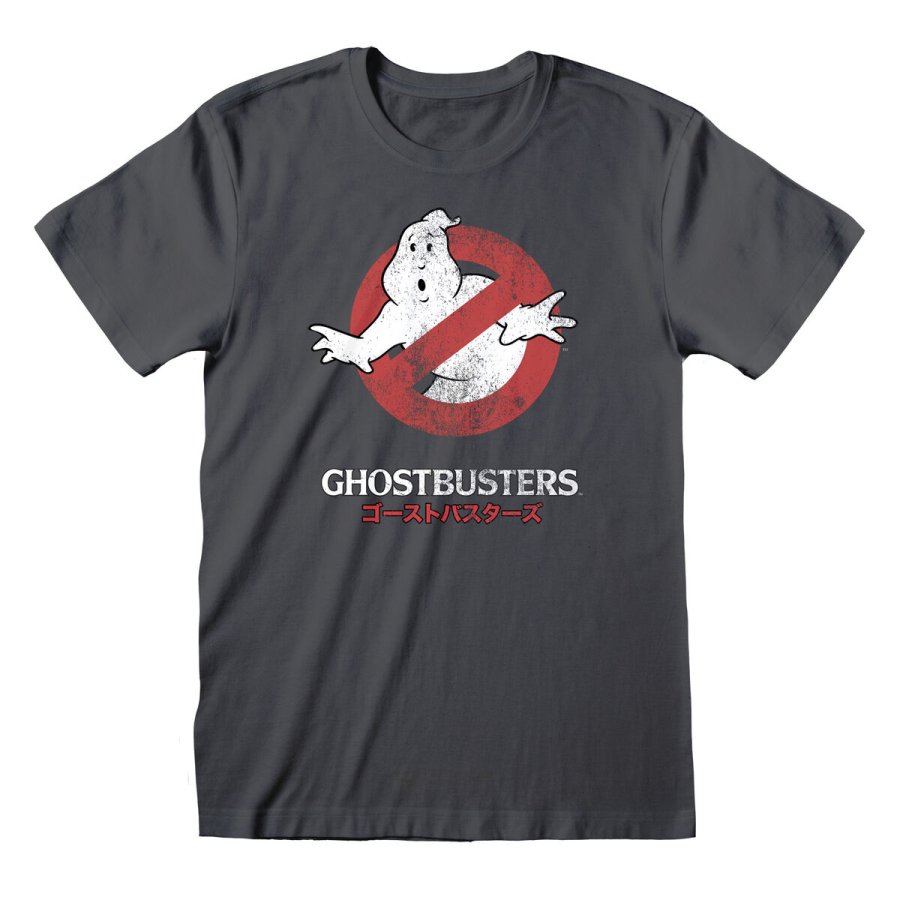 Unisex Kortrmet T-shirt The Ghostbusters Japanese Text Mrkegr #1
