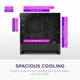 ATX Semi-t�rn kasse NZXT CC-H31FB-01 Sort #6