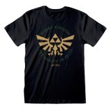 Unisex Kortrmet T-shirt The Legend of Zelda Hyrule Kingdom Crest Sort #1