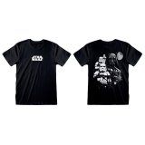 Kortrmet T-shirt Star Wars Collage Sort Unisex #1