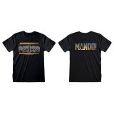 Kortrmet T-shirt The Mandalorian Row of Helmets Sort Unisex #3