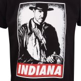 Kortrmet T-shirt Indiana Jones Indy Sort Unisex #2