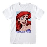 Kortrmet T-shirt The Little Mermaid Mermaid Vibes Hvid Unisex #1