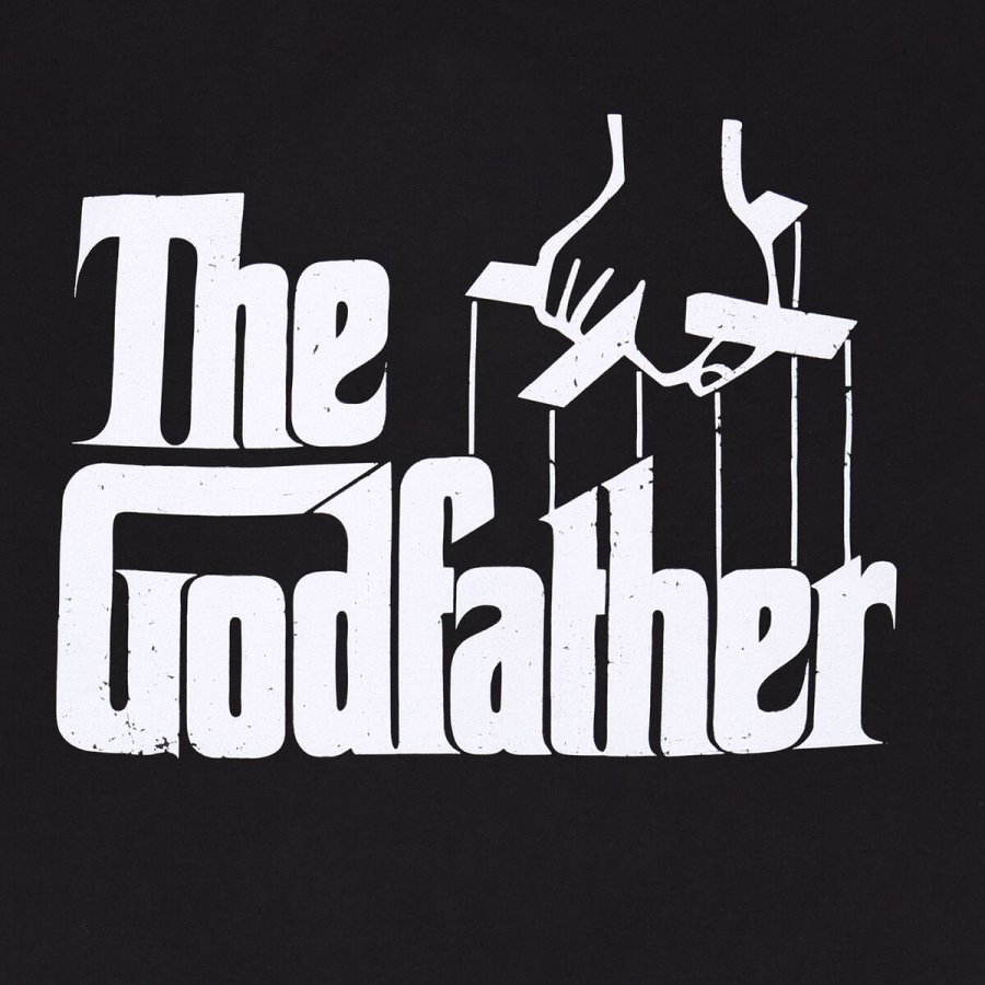 Kortrmet T-shirt The Godfather Logo Sort Unisex #2