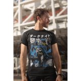 Kortrmet T-shirt Batman Manga Cover Sort Unisex #2