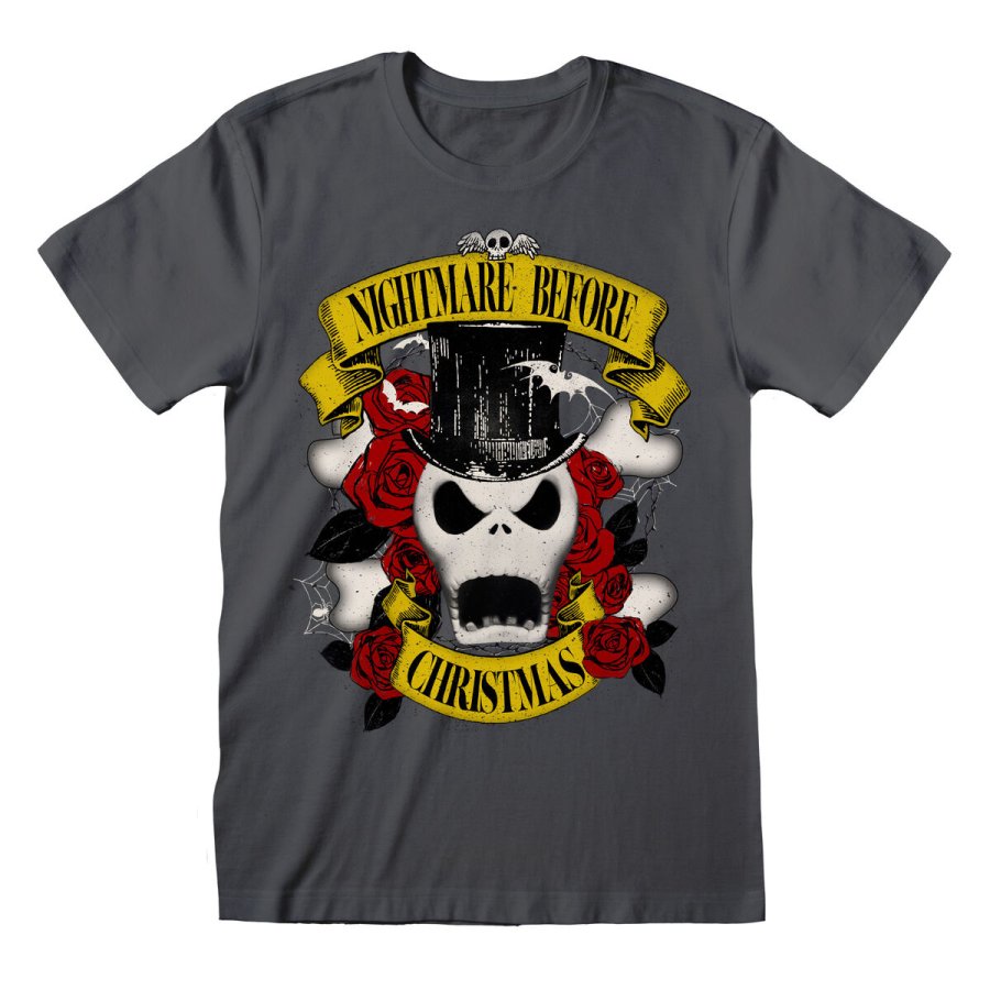 Kortrmet T-shirt The Nightmare Before Christmas Top Hat Jack Grafit Unisex #1