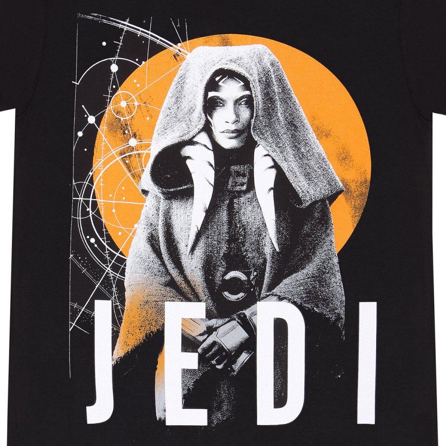 Kortrmet T-shirt Star Wars Jedi Sort Unisex #2