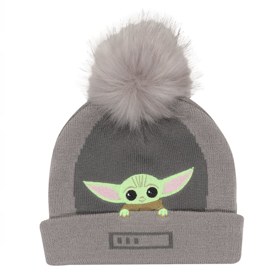 Hat The Mandalorian Grogu In The Crib Beanie Gr #1