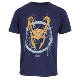 Kortrmet T-shirt Marvel Splatter Logo Bl Unisex #1