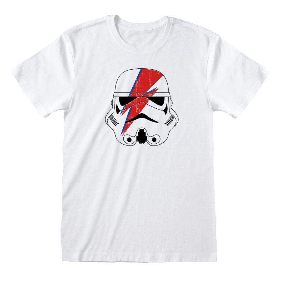 Unisex Kortrmet T-shirt Star Wars Ziggy Stormtrooper Hvid #1