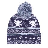 Hat Stitch Fair Isle Pom Beanie Marinebl #1